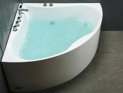 Shower & Design Massagebad-Hoekbadkuip Agyness - 263L - 135 X 135 X H57 Cm
