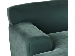Vente-unique Hoekbank-Hoekbank Met Hoek Links Van Blauw Velours Otrano