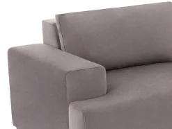 Vente-unique Fluweel / Suede-Hoekbank Met Hoek Rechts Van Grijs Velours Madalieni
