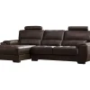 LINEA SOFA Leren Zitbank-Hoekbank Van Leer Metropolitan Ii - Bruin - Hoek Links