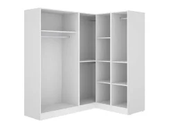 Vente-unique Kledingkast-Hoekkast Met 5 Deuren - L173 Cm - Wit - Listowel