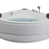 Shower & Design Massagebad-Hoekmassagebad Met Watervalsysteem Aglena - 2 Personen - 350 L - 150 X 150 X 60 Cm
