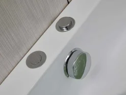 Shower & Design Massagebad-Hoekmassagebad Met Watervalsysteem Aglena - 2 Personen - 350 L - 150 X 150 X 60 Cm