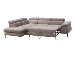PASCAL MORABITO Speciale Modellen Zitbanken & Fauteuils-Hoekslaapbank Sepina Van - Stof - Taupe - Hoek Links