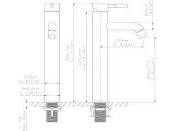 Shower & Design Kraan-Hoge Mechanische Mengkraan Met Afgerond Uiteinde - Goud Met Satijnglans - Arlanza