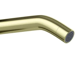 Shower & Design Kraan-Hoge Mechanische Mengkraan Met Afgerond Uiteinde - Goud Met Satijnglans - Arlanza
