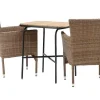 Vente-unique Loungeset-Holmbeck Tuinmeubelset Tafel, 2 Stoelen Naturel.