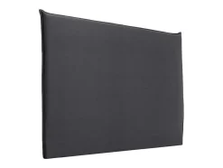 Vente-unique Hoofdeinde En Brugkast-Hoofdbord 180 Cm - Fluweel - Antraciet Grijs - Ambrilia