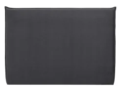 Vente-unique Hoofdeinde En Brugkast-Hoofdbord 180 Cm - Fluweel - Antraciet Grijs - Ambrilia