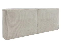 PASCAL MORABITO Hoofdeinde En Brugkast-Hoofdbord 220 Cm - Ribfluweel - Beige - Timano Van - Van