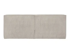 PASCAL MORABITO Hoofdeinde En Brugkast-Hoofdbord 220 Cm - Ribfluweel - Beige - Timano Van - Van