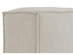 PASCAL MORABITO Hoofdeinde En Brugkast-Hoofdbord 220 Cm - Ribfluweel - Beige - Timano Van - Van