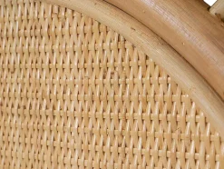 Vente-unique Hoofdeinde En Brugkast-Hoofdbord 140 Cm - Rotan - Natuurlijk - Solia