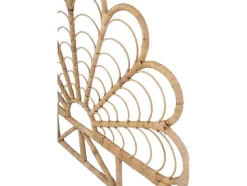 Vente-unique Hoofdeinde En Brugkast-Hoofdbord 140 Cm - Rotan - Naturel - Flosia
