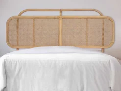Vente-unique Hoofdeinde En Brugkast-Hoofdeinde Van 160 Cm - Rotan - Naturel - Rouana