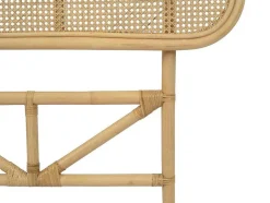 Vente-unique Hoofdeinde En Brugkast-Hoofdeinde Van 160 Cm - Rotan - Naturel - Rouana