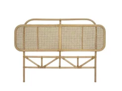 Vente-unique Hoofdeinde En Brugkast-Hoofdeinde Van 160 Cm - Rotan - Naturel - Rouana