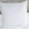 NATUREA Hoofdkussen-Hoofdkussen Van Biologisch Katoen 60 X 60 Cm Van - 550 G/M - Bruine Bies - Nature Confort