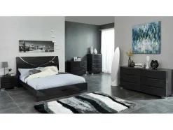 OZAIA Aanbiedingen: Woonaccessoires-Hoogpolig Tapijt Ecume - Hand Getuft - Zwart En Wit - 200 X 290 Cm