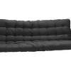 Vente-unique Kinderbed Hoogslaper-Hoogslaper 90 X 190 Cm - Met Uitklapbare Bank - Metaal - Zilver + Zwart Futon - Modulo V
