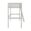 Vente-unique Kinderbed Hoogslaper-Hoogslaper Gedeon - 90 X 190 Cm - Massief Grenen - Gebleekt