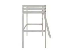 Vente-unique Kinderbed Hoogslaper-Hoogslaper Gedeon - 90 X 190 Cm - Massief Grenen - Gebleekt