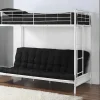 Vente-unique Kinderbed Hoogslaper-Hoogslaper Modulo Iv - 90 X 190 Cm - Wit
