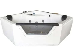 ELITESHOPPING Massagebad-Hydromassagebad 150 X 150 Cm Dubbele Pomp 12 Jets Hibiscus