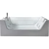 ELITESHOPPING Massagebad-Hydromassagebad Met 2 Panoramische Glazen 170 X 120 Cm 8 Jets Gemma