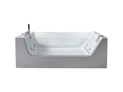 ELITESHOPPING Massagebad-Hydromassagebad Met 2 Panoramische Glazen 170 X 120 Cm 8 Jets Gemma