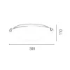 EPIKASA Plafondlamp-Idaho Plafondlamp, Chroom, Wit, 50X50X11 Cm,
