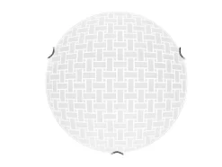 EPIKASA Plafondlamp-Idaho Plafondlamp, Chroom, Wit, 50X50X11 Cm,