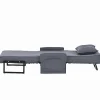 Vente-unique Uitklapbare Fauteuil-3-In-1 Converteerbare Fauteuil In Stof - Grijs