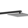 Shower & Design Douchekolom-Inbouw Douche Met Thermostatische Mengkraan En Vaste Wandhouder - Mat Zwart - Terek