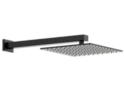 Shower & Design Douchekolom-Inbouw Douche Met Thermostatische Mengkraan En Vaste Wandhouder - Mat Zwart - Terek