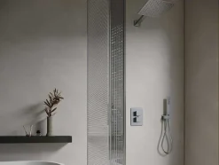 Shower & Design Douchekolom-Inbouw Douche Met Thermostatische Mengkraan - Geborsteld Nikkelkleur - Terek