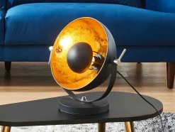 OZAIA Lamp-Industriele Lamp Movie - H37 Cm - Tweekleurig Goud En Zwart Van Het Merk Inside Art