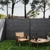 EXPERTLAND Afscherming En Omheining-Ingraafbare Omheining H156 Cm - Set 6 Composietplaten + 1 Antracietkleurige Paal - Enola