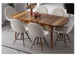 Homemania Eettafel-Irmak Tafel, Walnoot, 178X80X72 Cm, Epikasa
