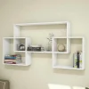 EPIKASA Boekenkast & Vitrine-Isabel Plank, Wit, 150X22X75 Cm,