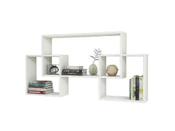 EPIKASA Boekenkast & Vitrine-Isabel Plank, Wit, 150X22X75 Cm,