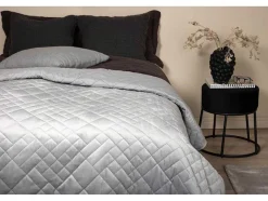 Vente-unique Beddengoed-Jilly Sprei 260X260Cm Grijs.