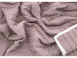 Vente-unique Beddengoed-Juni Sprei 260X260Cm Oudroze.