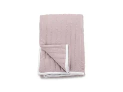 Vente-unique Beddengoed-Juni Sprei 180X260Cm Oudroze, Wit.
