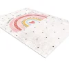 RugsX Kindervloerkleed-Junior 51300.802 Tapijt Wasbaar Regenboog, Stippen Voor Kinderen Antis 160X220 Cm