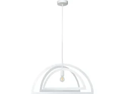 EPIKASA Aanbiedingen: Woonaccessoires-Justyna Hanglamp, Wit, 75X75X110 Cm,