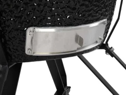Vente-unique Buitenkeuken-Kamado-Houtskoolbarbecue Van Keramiek En Bamboe 67 X 85 X 120 Cm - Ayumi