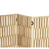 OZAIA Kamerscherm-Kamerscherm Van Rotan Met 3 Luien - L140 X H180 Cm - Naturel - Gideon