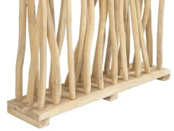 OZAIA Kamerscherm-Kamerscherm Van Teakhout - B100 X D25 X H180 Cm - Naturel - Gayana