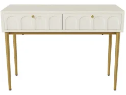 ModernLuxe Kaptafels-Kaptafel Met 2 Laden - In Spaanplaat - Wit